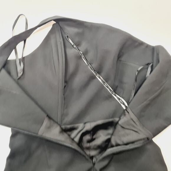 Michael Costello Black Lace-Up Jumpsuit - Picture 10 of 14